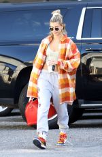 HAILEY BIEBER Arrives at Dance Studio in West Hollywood 01/29/2020