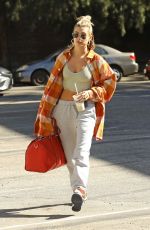 HAILEY BIEBER Arrives at Dance Studio in West Hollywood 01/29/2020