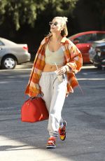 HAILEY BIEBER Arrives at Dance Studio in West Hollywood 01/29/2020