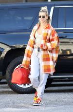 HAILEY BIEBER Arrives at Dance Studio in West Hollywood 01/29/2020