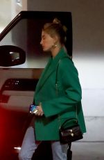 HAILEY BIEBER Arrives at Wednesday Church Services in Beverly Hills 01/15/2020
