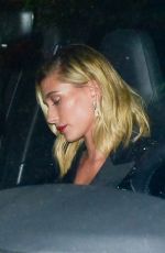 HAILEY BIEBER Arrives at WME Golden Globes After-party in Hollywood 01/05/2020