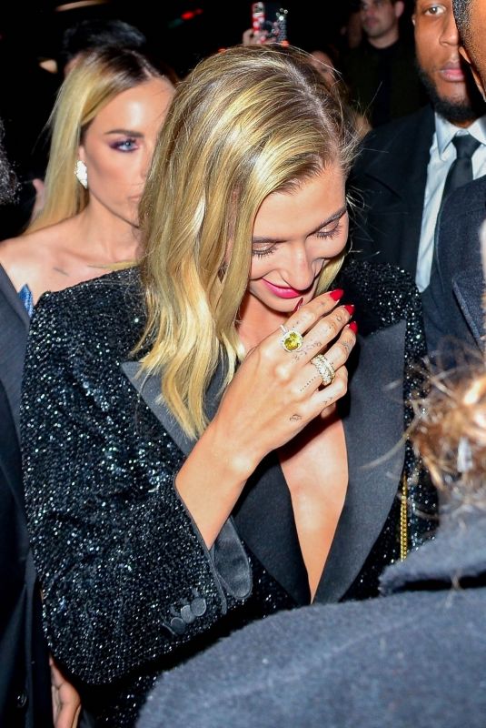 HAILEY BIEBER Arrives at WME Golden Globes After-party in Hollywood 01/05/2020