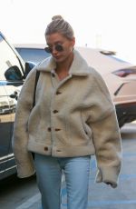 HAILEY BIEBER Heading to Nine Zero One in West Hollywood 01/04/2020