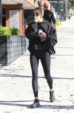 HAILEY BIEBER Leaves a Gym in Los Angeles 01/12/2020
