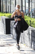 HAILEY BIEBER Leaves a Gym in Los Angeles 01/12/2020