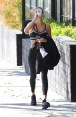 HAILEY BIEBER Leaves a Gym in Los Angeles 01/12/2020