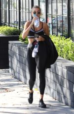 HAILEY BIEBER Leaves a Gym in Los Angeles 01/12/2020
