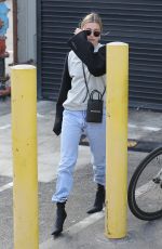 HAILEY BIEBER Leaves Honor Bar in Beverly Hills 01/09/2020