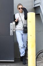 HAILEY BIEBER Leaves Honor Bar in Beverly Hills 01/09/2020