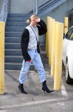 HAILEY BIEBER Leaves Honor Bar in Beverly Hills 01/09/2020