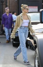 HAILEY BIEBER Leaves Il Pastaio Restaurant in Beverly Hills 01/18/2020