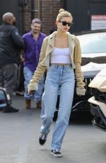 HAILEY BIEBER Leaves Il Pastaio Restaurant in Beverly Hills 01/18/2020
