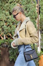 HAILEY BIEBER Leaves Il Pastaio Restaurant in Beverly Hills 01/18/2020