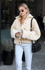 HAILEY BIEBER Leaves Nine Zero One Hair Salon in Los Angeles 01/04/2020