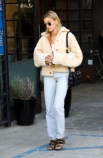 HAILEY BIEBER Leaves Nine Zero One Hair Salon in Los Angeles 01/04/2020