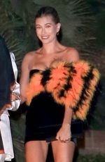 HAILEY BIEBER Leaves YSL Party in Los Angeles 01/04/2020