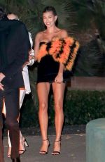 HAILEY BIEBER Leaves YSL Party in Los Angeles 01/04/2020