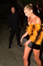 HAILEY BIEBER Leaves YSL Party in Los Angeles 01/04/2020