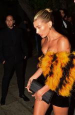 HAILEY BIEBER Leaves YSL Party in Los Angeles 01/04/2020