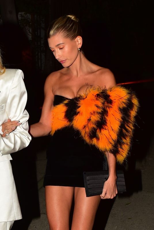 HAILEY BIEBER Leaves YSL Party in Los Angeles 01/04/2020