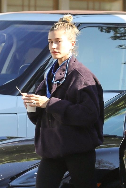 HAILEY BIEBER Out for Smoothies After a Training at Dogpound Gym in Los Angeles 01/24/2020