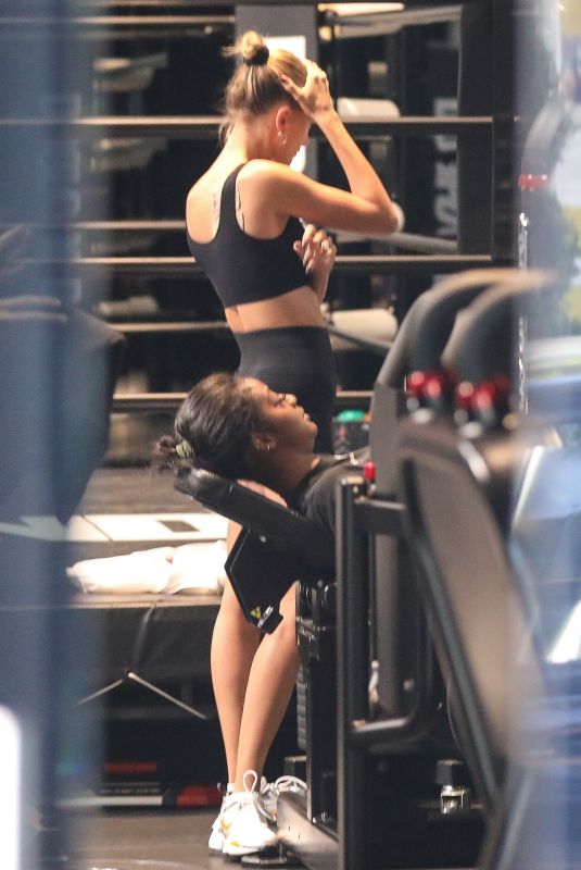 HAILEY BIEBER Working Out at Dogpound in West Hollywood 01/18/2020