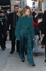 HALSTON SAGE Arrives at Build Series in New York 01/15/2020