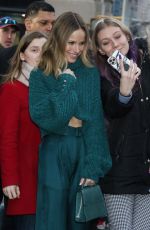 HALSTON SAGE Arrives at Build Series in New York 01/15/2020