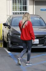 HILARY DUFF Arrives at a Nail Salon in Los Angeles 01/21/2020