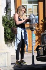 HILARY DUFF at a Gym in Los Angeles 01/29/2020