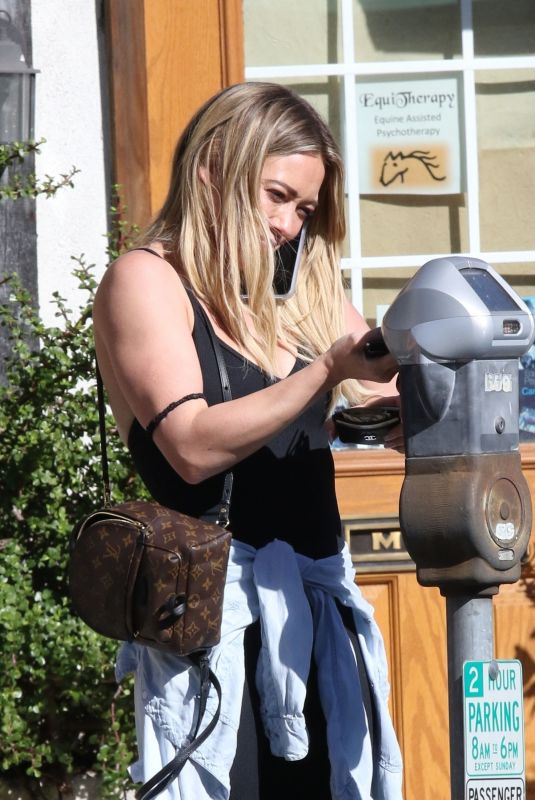 HILARY DUFF at a Gym in Los Angeles 01/29/2020