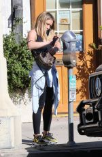 HILARY DUFF at a Gym in Los Angeles 01/29/2020