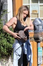 HILARY DUFF at a Gym in Los Angeles 01/29/2020