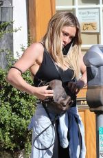 HILARY DUFF at a Gym in Los Angeles 01/29/2020