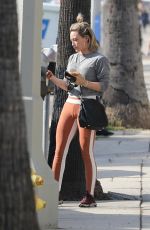 HILARY DUFF at a Gym in Studio City 01/15/2020