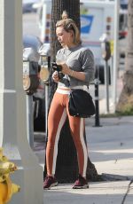 HILARY DUFF at a Gym in Studio City 01/15/2020