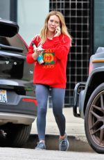 HILARY DUFF Leaves a Gym in Los Angeles 01/21/2020