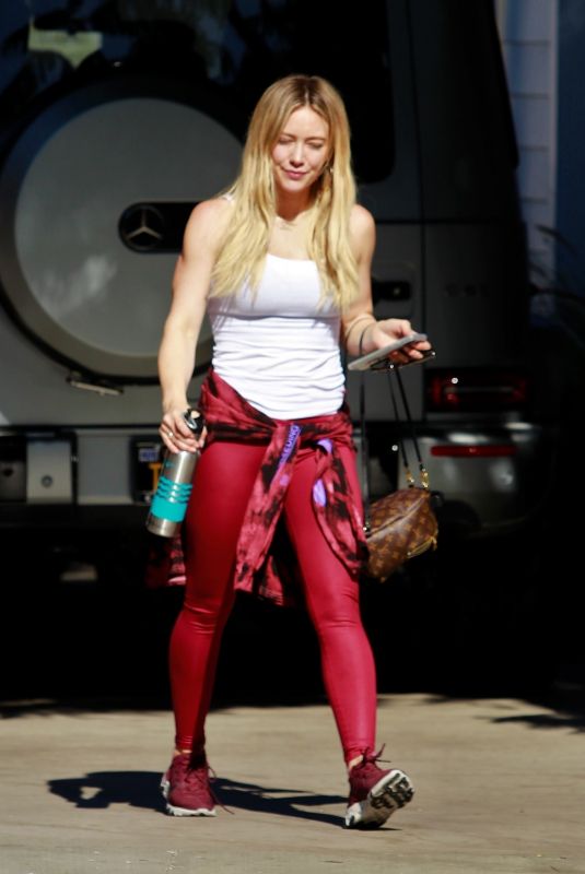 HILARY DUFF Out for Lunch in Los Angeles 01/28/2020