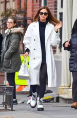 IRINA SHAYK Out Shopping with Her Mother in New York 01/27/2020