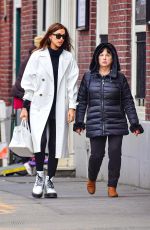 IRINA SHAYK Out Shopping with Her Mother in New York 01/27/2020