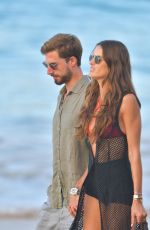 IZABEL GOULART and Kevin Trapp Out on the Beach in St Barth 12/31/2019