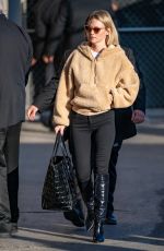 JANUARY JONES Arrives at Jimmy Kimmel Live in Los Angeles 01/09/2020