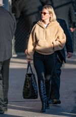 JANUARY JONES Arrives at Jimmy Kimmel Live in Los Angeles 01/09/2020