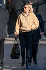 JANUARY JONES Arrives at Jimmy Kimmel Live in Los Angeles 01/09/2020