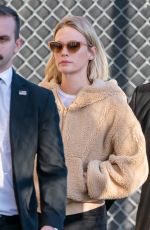 JANUARY JONES Arrives at Jimmy Kimmel Live in Los Angeles 01/09/2020
