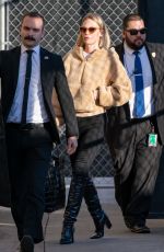 JANUARY JONES Arrives at Jimmy Kimmel Live in Los Angeles 01/09/2020