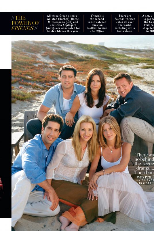 JENNIFER ANISTON, COURTENEY COX and LISA KUDROW in People Magazine, January 2020