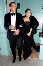 JENNIFER LOPEZ and Alex Rodriguez Out for Dinner in Wst Hollywood 01/19/2020