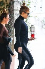 JENNIFER LOPEZ Leaves Her Hotel in Los Angeles 01/02/2020